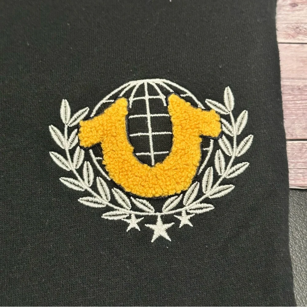 True Religion Black Sweatpants with Logo size SP